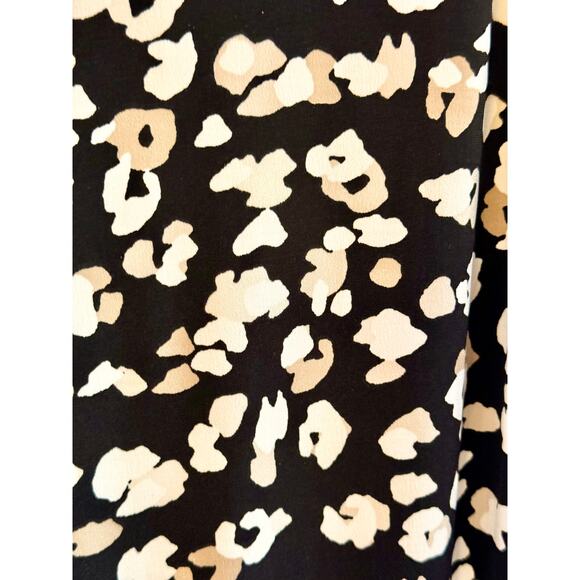 WHBM Matte Jersey Animal Confetti Black Tapered Ankle Pants Size XS Long 🤍🖤🤎 - Picture 12 of 16